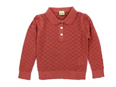 FUB blouse pointelle redwood cotton